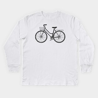 Beach Cruiser Bike Kids Long Sleeve T-Shirt